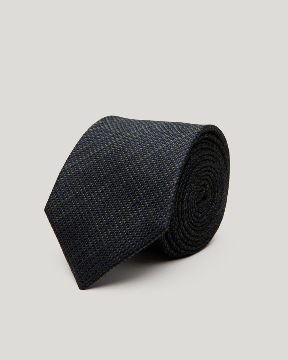 Khaki Multi Tone Textural Silk Tie 